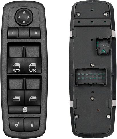 Master Power Window Switch | 3 PINS + 0 PINS Check Required | Replacement for 2012 – 2017 Dodge Grand Caravan, Chrysler Town & Country | Replaces# 68110871AA, 04602535AI in Saudi Arabia