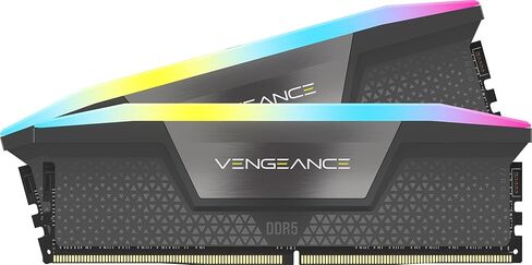 CORSAIR VENGEANCE RGB DDR5 RAM 32GB (2x16GB) 5600MHz CL40 AMD EXPO iCUE Compatible Computer Memory - Gray (CMH32GX5M2B5600Z40) in Saudi Arabia