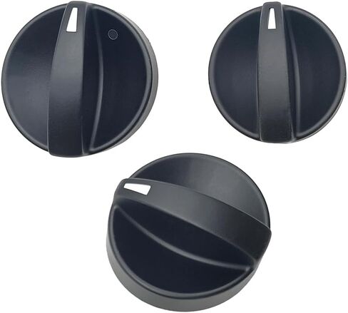 HVAC Control Knobs Fit for Mazda 6 2006 2007 2008 A/C Heater Fan Climate Control Switch Knob Replace GV3A-61-195 GV2W-61-195 Black 3-Pack in Kuwait
