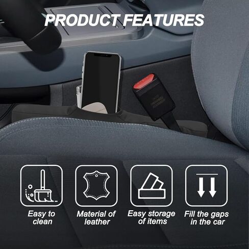 عبوتان من منظم حشو فجوات مقعد السيارة من جلد البولي يوريثان باللون الأسود، وسدادة منع تسرب فجوة المقعد ووحدة التحكم. in Kuwait