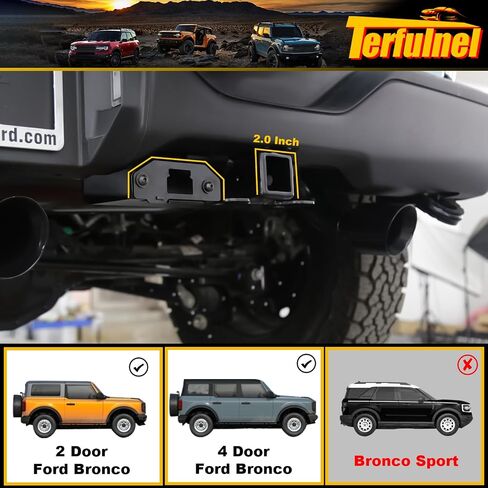 Class 3 Hitch Receiver - Trailer Hitch for Ford Bronco (2021-2023, 2/4 Doors) in Saudi Arabia