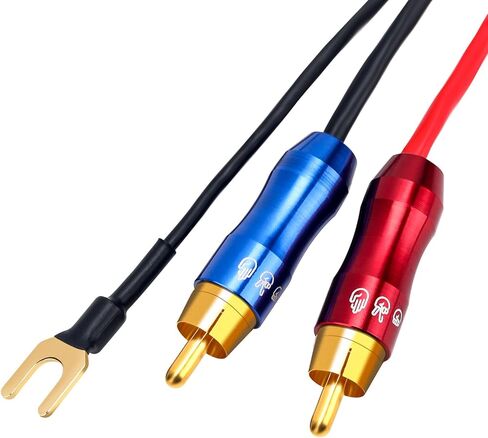 FO-I RCA Cable with Ground Wire, Dual RCA to Dual RCA with Ground Wire Stereo Interconnect Cable. FO-I (3M(9.84ft)) in Saudi Arabia