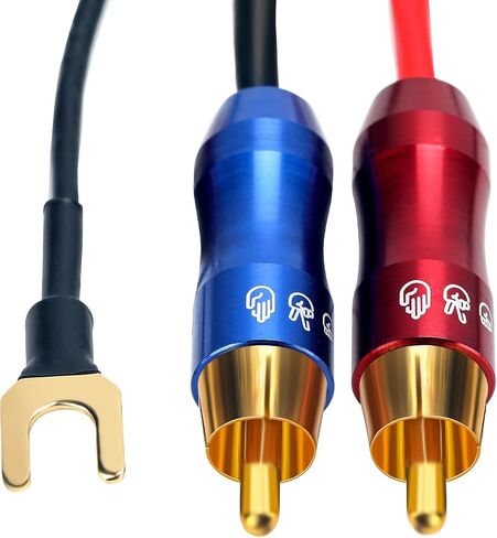 FO-I RCA Cable with Ground Wire, Dual RCA to Dual RCA with Ground Wire Stereo Interconnect Cable. FO-I (3M(9.84ft)) in Saudi Arabia