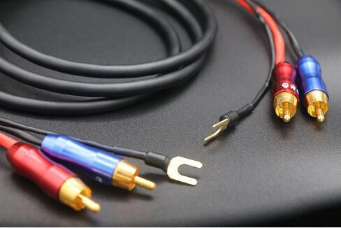 FO-I RCA Cable with Ground Wire, Dual RCA to Dual RCA with Ground Wire Stereo Interconnect Cable. FO-I (3M(9.84ft)) in Saudi Arabia