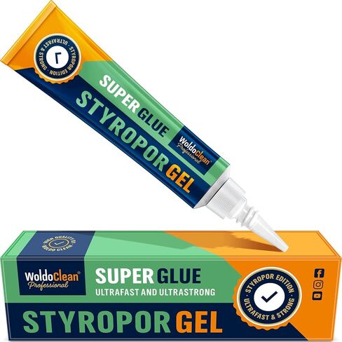 Super Glue Gel for Styrofoam for All Types of Foam 20g - with high Strength Within a Very Short time in Kuwait