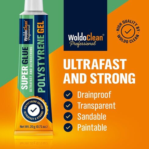 Super Glue Gel for Styrofoam for All Types of Foam 20g - with high Strength Within a Very Short time in Kuwait