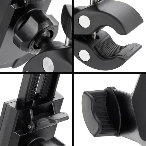 حامل هاتف للدراجة، قابل للتعديل 360 درجة لدراجة نارية وسكوتر لهاتف iPhone 15 14 Pro Max، والهواتف المحمولة (حتى 7 بوصة) in Kuwait