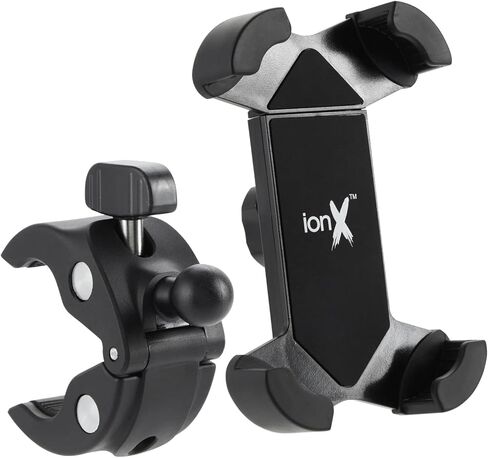 حامل هاتف للدراجة، قابل للتعديل 360 درجة لدراجة نارية وسكوتر لهاتف iPhone 15 14 Pro Max، والهواتف المحمولة (حتى 7 بوصة) in Kuwait