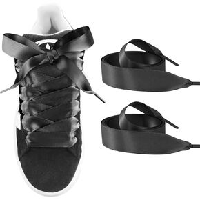 أحذية أحذية Uamglsob Ribbon لأحذية Adidas Campus 00s ، 3/4 بوصة ساتان مسطحة سميكة الحرير الحريرية الفاخرة للنساء الفتيات