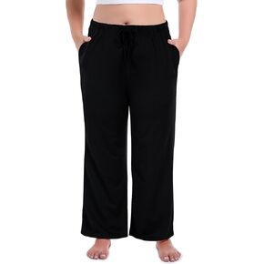 COOTRY Womens Plus Size Pajama Pants Plaid Comfy Casual Lounge Pj Pants Sleep Bottoms with Pockets