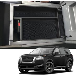 طبقة مزدوجة 2020-2024 2025 منظم وحدة التحكم في مركز المستكشف لـ Ford Explorer All Trims (Active/ST-Line/Platinum/St) ، ABS Plastic 2024 2025 Explorer Recrest Tray ، حامل صندوق الأنسجة