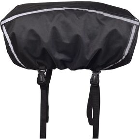 Winch Cover, Winch Cover Waterproof, Durable 900D Oxford Fabric Dustproof Sunproof Heavy Duty Winch Covers with Reflective Ribbon for 8000-13500 lbs Electric Winch (Orange Ribbon)