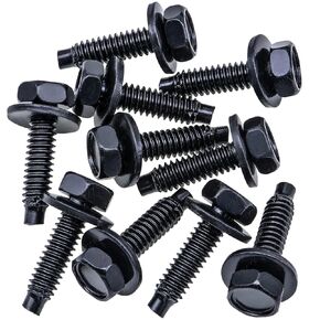 Rexka 25pcs 1/4 "-20 × 1" Hex Hex Sem Dog Point Fender Door Doal Bodance Bodance Workers 6025329 لـ Chrysler GM Ford Dakota ، Durango ، Grand Cherokee ، RAM 1500 ، RAM 2500 ، RAM 3500 ، VIPER in Kuwait