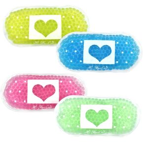 Small Ice Packs, Gel Ice Packs for Injuries Hot & Cold Ice Packs Bulk Reusable Gel Bead Ice Pack Cold Compress for Pain Relief (4 Count (Pack of 1) Love)