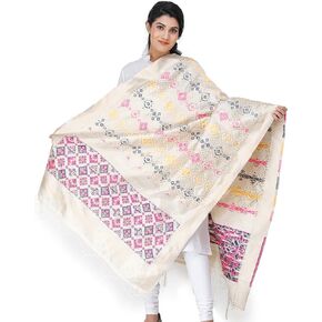 Brocade Dupatta from Gujarat with Brocade Weave