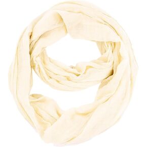 Fashion Solid Versatile Infinity Circle Loop Scarves Lightweight Silk Scarf