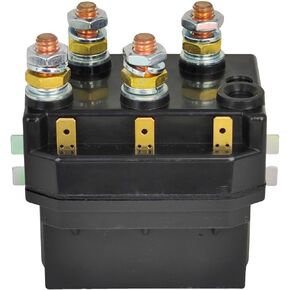 12V 500A Winch Solenoid Relay Contactor for 8000lbs-15000lbs 4WD 4x4 Winch DC Truck Jeep ATV SUV Snow Plow Spreader Windlasses Hydraulic Pump Reversible Motor Reversing Controller Mount Bracket