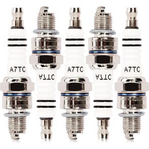 Spark Plug A7TC لـ GY6 50CC-90CC 110CC 120CC 125CC 150CC ATV Scooter Pit Dirt Pocket Racing Mini Super Bike Moped Go Kart Quad Buggy Buyang Roketa Sunl Motor Motor Motor