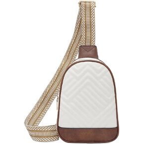 حقيبة حبال صغيرة مبطن Foxlover للنساء Leather Crossbody Bags Fanny Pack Bag for Travel