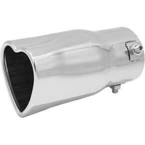 2.5 inch Inlet Heart Shaped Universal Car Exhaust Tips Stainless Steel Pipe Car Accessories Pink