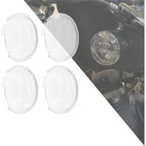 HDBUBALUS BULLET TELD LIGHT LIGHT LINS LENS COVER TOED FOR HARLEY TOURING ROAD KING STREET GLIDE SPORTSTER SOFTAIL DYNA 2000-2025 4PC in Kuwait
