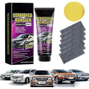 مجموعة مزيل خدش سيارة خدش Nano Sparkle ، Magic Nano Sparkle Cleaning Cloth Car Scratch Remover ، قطعة قماش Nano Sparkle ومعجون خدش السيارات لإصلاح الخدش العميق
