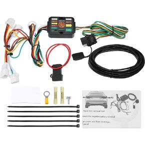 X AUTOHAUX 1 Set 56033 4-Pin Trailer Wiring Harness for Nissan Rogue 2008 2009 2010 2011 2012 2013 2014 2015 2016 2017 2018 2019 2020