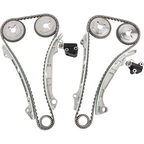 BOXI Timing Chain Kit Fits for Infiniti QX56 for NISSAN Armada Pathfinder Titan 2004 2005 2006 2007 2008 2009 2010 | V8 5.6L VK56DE | Replaces OE# 13024-7S000 13070-ZE00A 13070-ZE00B