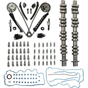 Engine Camshaft Rocker Arms Lifters Kit Timing Chain Cam Phaser Solenoid Kit Fit For Ford F150 Expedition Explore Mustang Lincoln Mark LT Navigator Mercury Mountaineer 4.6L 5.4L 3V 2005-2010