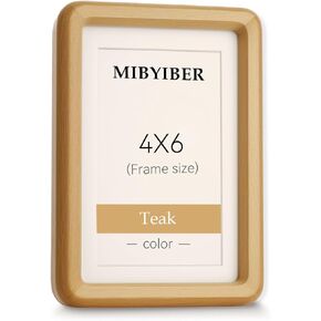 8x10 Picture Frame Wood Natural Solid Oak Photo Frames with 6x8 Mat, Handcrafted Wooden Frame for Tabletop or Wall Mounting Display