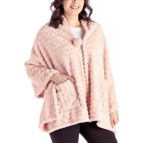 Hello Mello The Coziest Blanket Wrap Plush Poncho