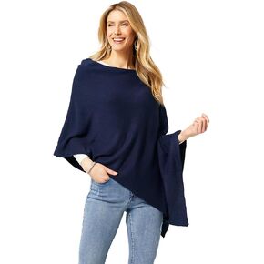 Coco + Carmen Women’s Versatile Lightweight Poncho Shawl Wrap | Wear Multiple Ways | 15 Colors | Fashionable Clothing Accessory | OSFM