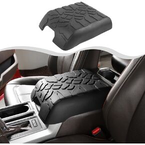 HTHECenter Console Armrest Storage Soft Mat Pet Antiscrach Mat Compatible with Ford F150 2015-2020 (Black)