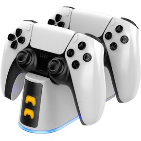Vertical Stand for PS5/PS5 Slim Consoles-Compatible with PS5/PS5 Slim Stand Base Accessories with 7 Color RGB Lights