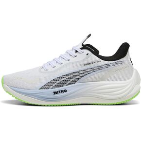 PUMA Women's Velocity Nitro 3 Hyrox Running Shoes Sneaker, White/Cool Weather, 9.5
