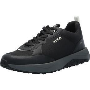 HUGO Men's Logo Tape Canvas Mix Sneaker