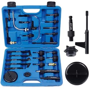 27PCS Transmission Fluid Filling Adapter, Automatic Transmission Fluid Oil Filler ATF Adapter Compatible with Ford VW, Audi, BMW, Benz, Porsche, Skoda, Nissan, Honda ect.