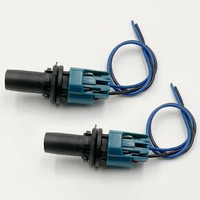 2Pcs Headlight Side-Marker Socket W/Connector 90075-60077 Replacement for Toyota Universal MDX ES is NX