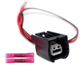 2-Pin LED ABS Wheel Speed Sensor Connector Compatible with Honda Accord CR-V Civic 2012-2020 Pigtail Plug Wiring Harness 7283-2090