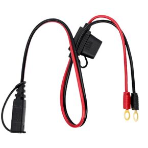 Wire Harness Compatible with NOCO GC002 X-Connect M6 (1/4in) XL Eyelet Terminal Connector and a 20A Fuse, 50cm(1.6FT) Battery Tender Leads, Charger Cable Extension Cable Jump Starter Cable