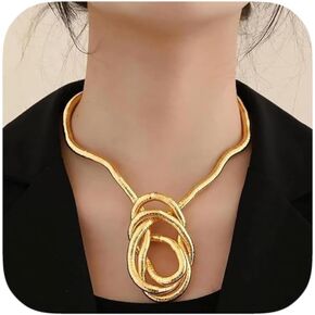 Bendable Snake Chain Versatile Necklace Armband Bracelet and Choker, Flexible Twisty Multi-purpose Necklaces Bracelets DIY Trendy Jewelry Gift for Women Men