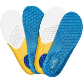 إدراج حذاء Skyfoot Kids ، وزوجان من التهوية الناعمة الناعمة للرياضة الرياضية للاستبدال الرياضي لإدراج الأطفال ، والأقدام الفائقة ، والراحة "الراحة (الأزرق ، الأطفال الصغار: 13-3)