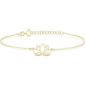 Gelin Lotus Bracelet in 14K Solid Gold
