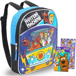 Scooby Doo Mini Backpack for Boys Girls Toddler Preschool ~ Deluxe 11" Scooby Backpack with Coloring Pack and Stickers (Scooby School Supplies Bundle)