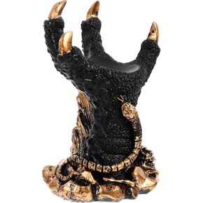 Amosfun Dragon Claw Crystal Ball Base - Resin Tripod Ball Stand for Crystal Balls Home Decor