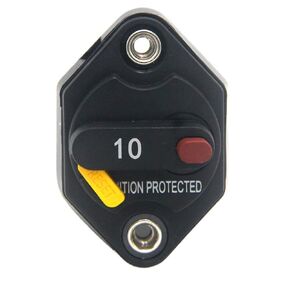ZOOKOTO 12V-32V DC 50A Circuit Breaker Fuse Inverter with Manual Reset Button for Auto Truck RV Marine Trailer Waterproof 50Amps
