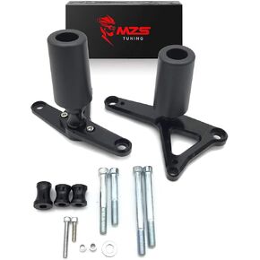 MZS Motorcycle Frame Sliders Compatible with Z1000SX ZX1002 2017-2021, Crash Protector Falling Protection Guards Kits No Cut Accessories Aluminium Black