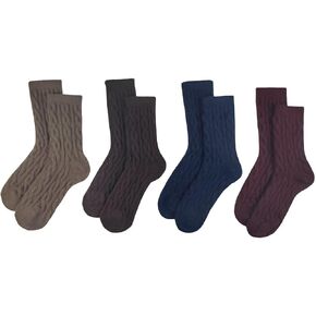 Womens Fuzzy Soft Cozy Comfort Crew Socks Warm Thick Slipper Sock for Winter Home Work Boot