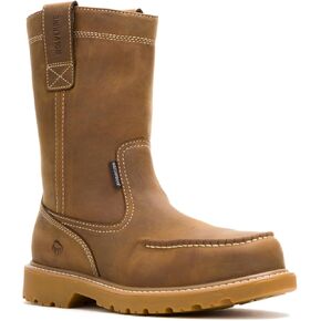 Wolverine Men's Floorhand Moc Waterproof Steel Toe 10in Dark Wheat