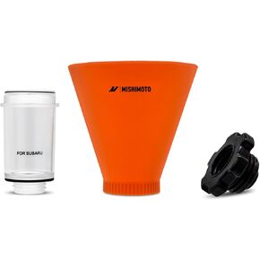 Mishimoto Screw-On Oil Funnel Set, Compatible with Subaru, Spill Proof 3-Piece Kit